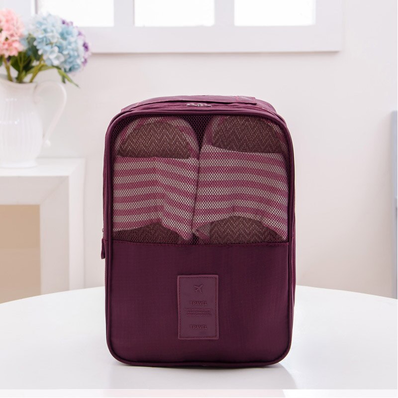 Travel storage bag shoe storage bag