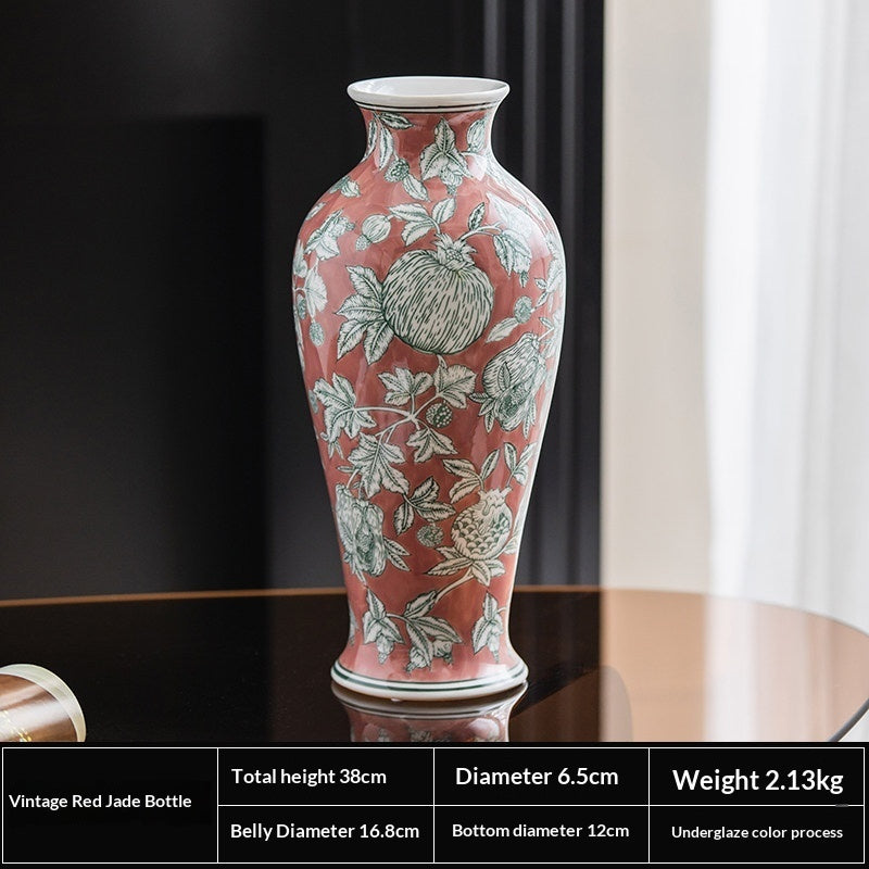 High-temperature Ceramic Accent Piece For The Entrywaya Green Vase