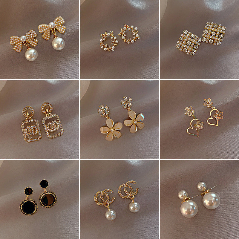 Earrings small temperament earrings