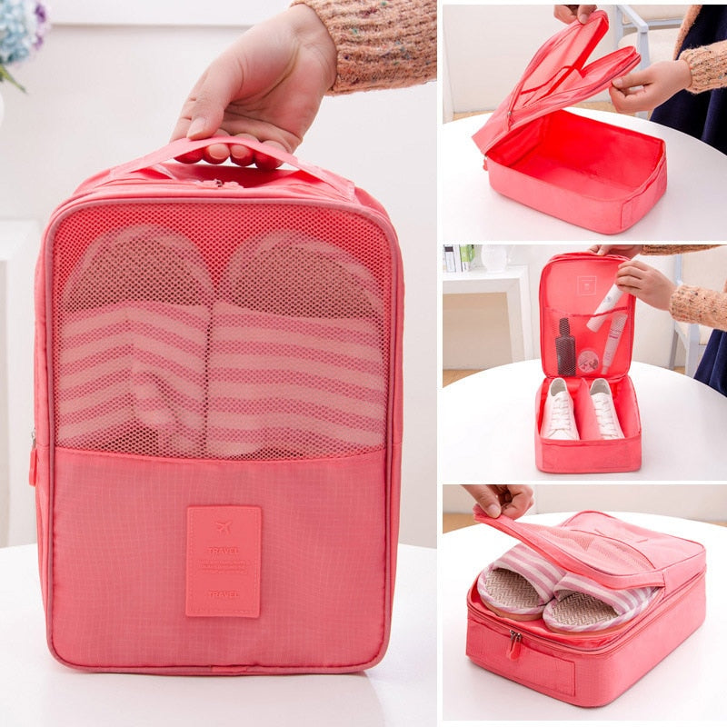 Travel storage bag shoe storage bag