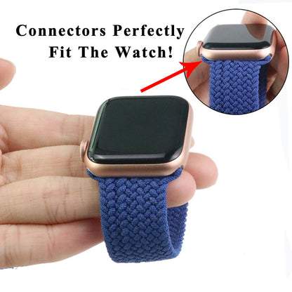 Braided Solo Loop Strap For Watch Band 42mm 38mm Bracelet Belt Strap for Watch 6 5 4 SE 44mm 40mm Fabric Bands