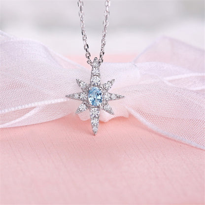 Japanese and Korean Fashion Six-pointed Star Sterling Silver Jewelry