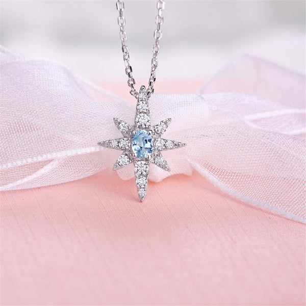 Japanese and Korean Fashion Six-pointed Star Sterling Silver Jewelry