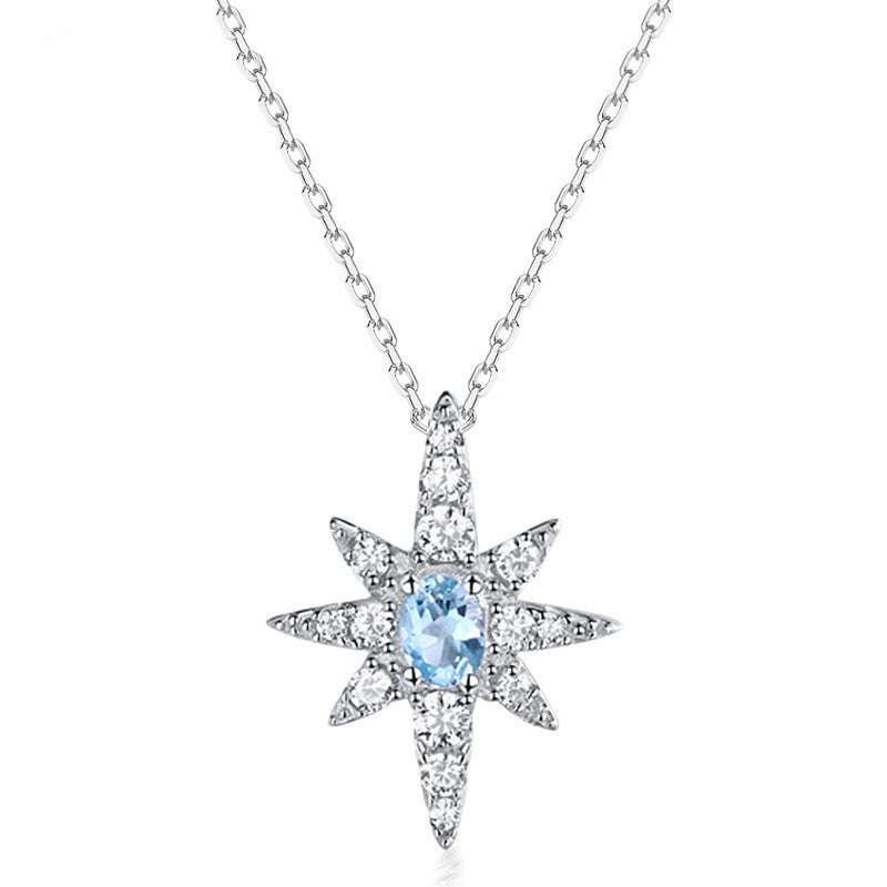 Japanese and Korean Fashion Six-pointed Star Sterling Silver Jewelry