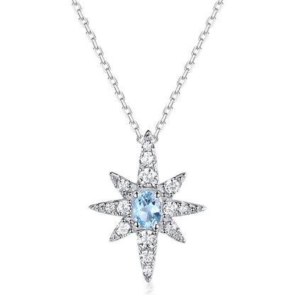 Japanese and Korean Fashion Six-pointed Star Sterling Silver Jewelry