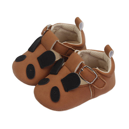 Baby Toddler Shoes Cartoon Animal Soft Sole Retro Nubuck Leather