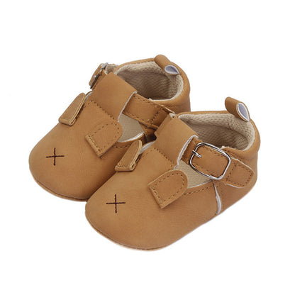 Baby Toddler Shoes Cartoon Animal Soft Sole Retro Nubuck Leather