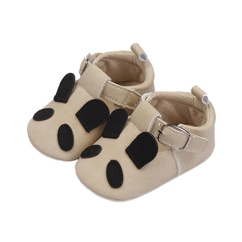 Baby Toddler Shoes Cartoon Animal Soft Sole Retro Nubuck Leather