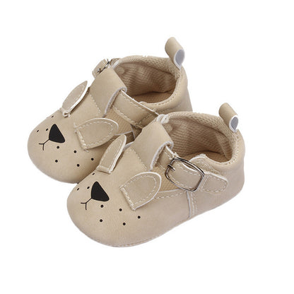 Baby Toddler Shoes Cartoon Animal Soft Sole Retro Nubuck Leather