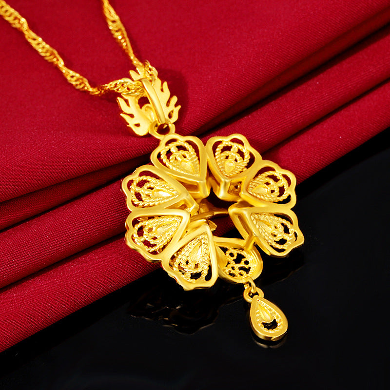 Pure Copper Gold-plated Peacock Pendant Korean Fashion Gold-plated Pendant Ladies Jewelry Jewelry
