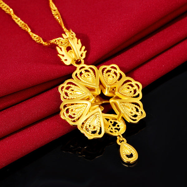 Pure Copper Gold-plated Peacock Pendant Korean Fashion Gold-plated Pendant Ladies Jewelry Jewelry