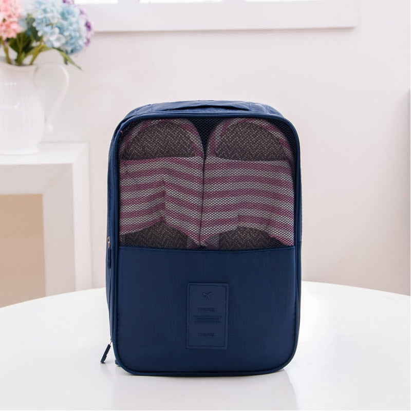 Travel storage bag shoe storage bag