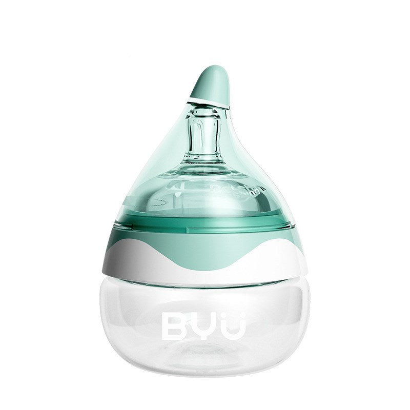 Glass anti-colic bottle