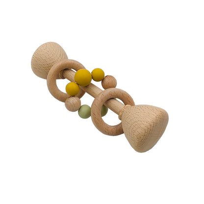Baby Beech Wood Rattles Teething Toys