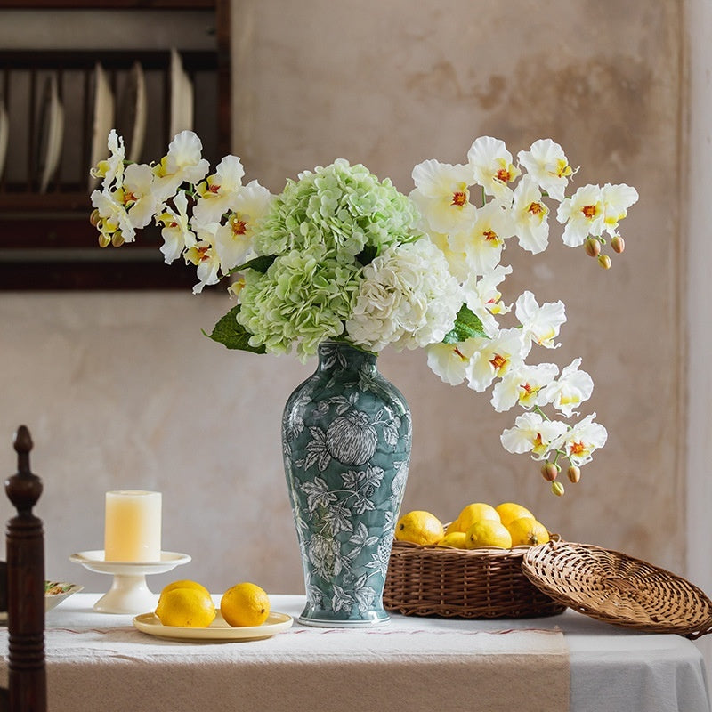 High-temperature Ceramic Accent Piece For The Entrywaya Green Vase