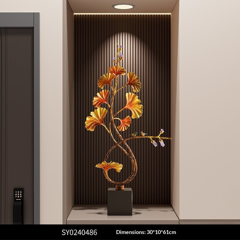 Ginkgo Leaf Decorative Accent Piece For The Entryway