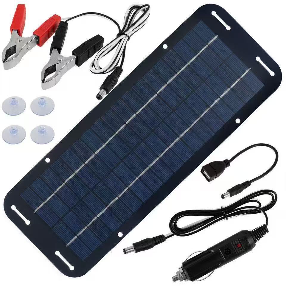 Solar Photovoltaic Panel 6W Charger Outdoor Portable Car Mobile Phone Charging Panel
