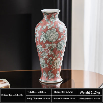 High-temperature Ceramic Accent Piece For The Entrywaya Green Vase