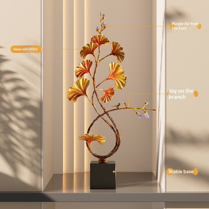 Ginkgo Leaf Decorative Accent Piece For The Entryway