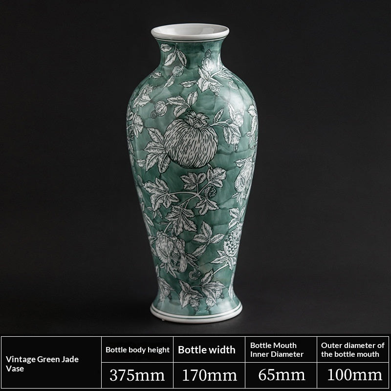 High-temperature Ceramic Accent Piece For The Entrywaya Green Vase
