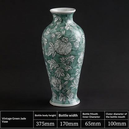 High-temperature Ceramic Accent Piece For The Entrywaya Green Vase