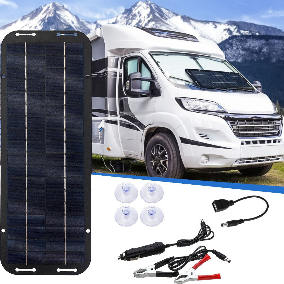 Solar Photovoltaic Panel 6W Charger Outdoor Portable Car Mobile Phone Charging Panel