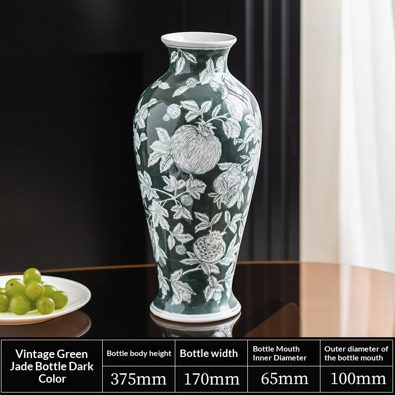 High-temperature Ceramic Accent Piece For The Entrywaya Green Vase