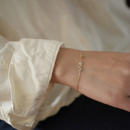 Light Purple Zircon Japanese And Korean Niche Design Women's Jewelry