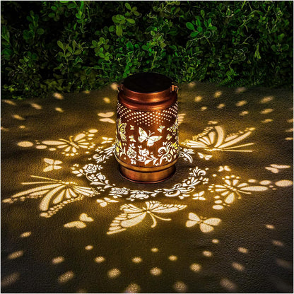 Solar Decorative Butterfly Garden Lamp Waterproof Lighting Chandelier Suspension Lamp