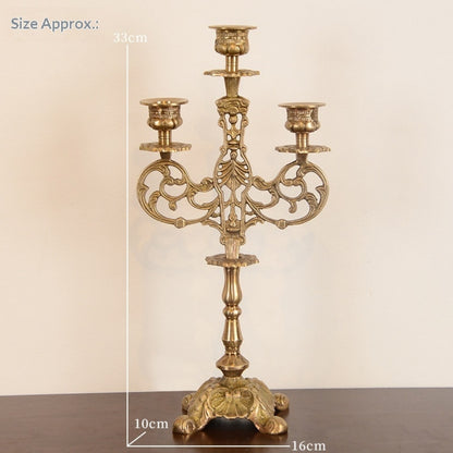 Brass European Candlestick French Home Decor