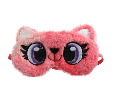 New Owl Eye Mask Gradient Colorful Plush Eye Mask